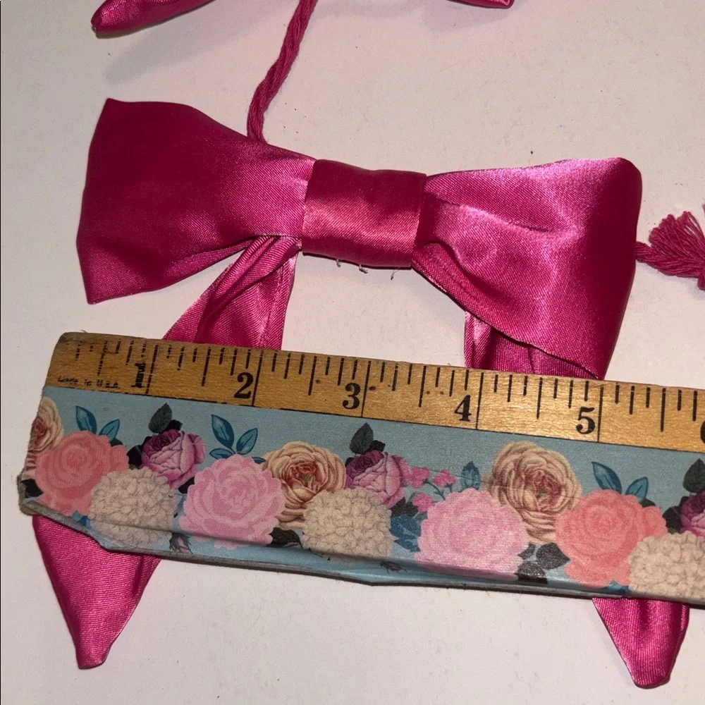 Pink Bow Garland 6 Ft Pink Garland set of 2 PRETT PINK BOWS GARLAND NWT